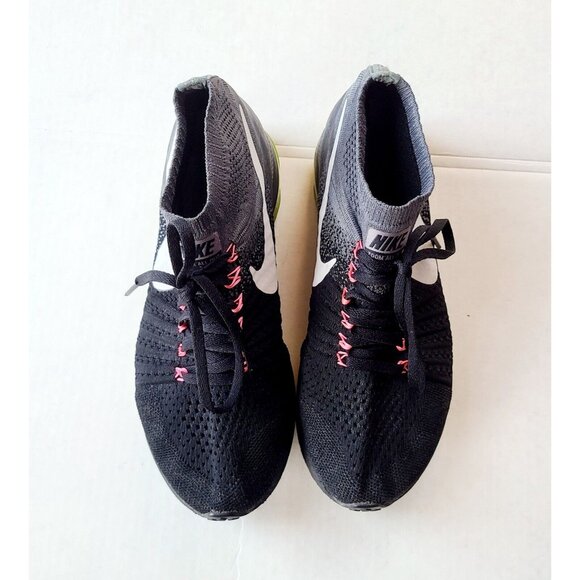 Nike Zoom All Out Flyknit Size US 8.5 Womens Running Shoes Trainers Black Grey - Picture 2 of 8